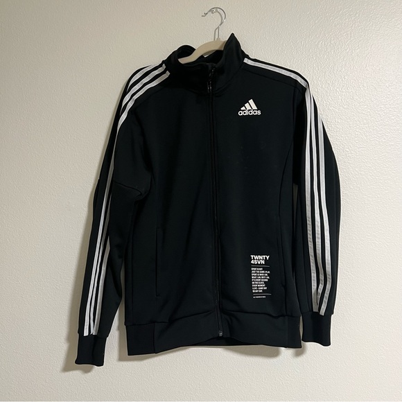 2000'S adidas CLIMALITE Jersey Track Jacket, Men's Size Medium polyester blue type Vintage Second Hand